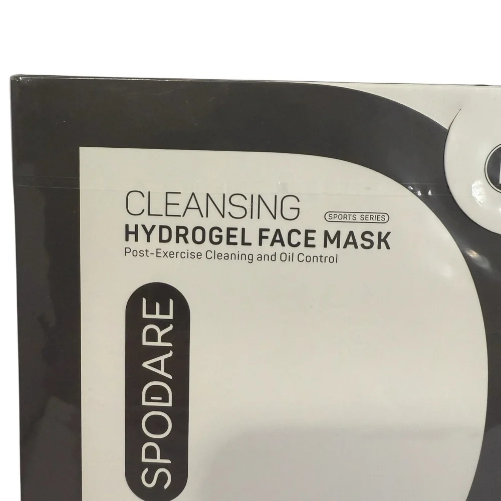 SPODARE Face Mask Cleansing Hydrogel 5 Pack Post-Exersice Cleaning & Oil Control